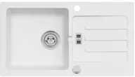 Zlewozmywaki - AXIS Zlewozmywak Granitowy MALIBU 40 Biały malibu40bi - miniaturka - grafika 1