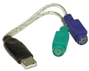 InLine USB to PS/2 Converter, wtyk USB do gniazda 2 X PS/2 33386 - Kable USB - miniaturka - grafika 2