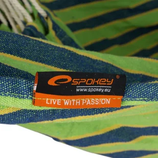 Spokey Bench Deluxe 835366 kratka Hamak dwuosobowy 140x200 cm - Fotele ogrodowe wiszące - miniaturka - grafika 6