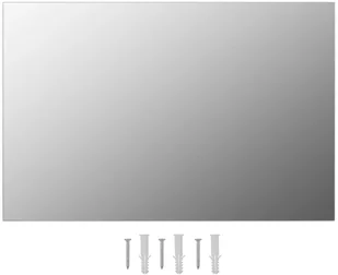 vidaXL Lustro ścienne, 60 x 40 cm, prostokątne, szklane - Lustra - miniaturka - grafika 2