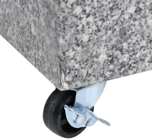 vidaXL Stojak pod parasol jasnoszary 45x25x8,3 cm granitowy  313666 - Pozostałe meble ogrodowe - miniaturka - grafika 7