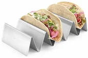 Wyposażenie lokali gastronomicznych - Hendi Taco uchwyt na tacę, utrzymuje do 4 tacos, 225 x 115 x (wys.) 50 mm, stal nierdzewna 429457 - miniaturka - grafika 1