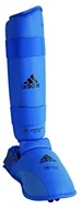Pozostałe akcesoria do sportów walki - Adidas Zabezpiecza piszczelowej-Pied zdejmowany karate Czerwony/niebieski niebieski, l 661.35DBL - miniaturka - grafika 1