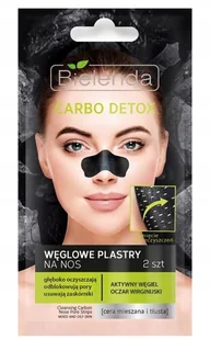 Bielenda BIEL CARBO DETOX Czarny węgiel Plastry na nos 2szt - Maseczki do twarzy - miniaturka - grafika 3