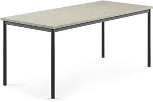 AJ Produkty Stół SONITUS, 1800x800x720 mm, jasno szare linoleum, antracyt - Meble do szkół i przedszkoli AJ Produkty Stół SONITUS, 1800x800x720 mm, jasno szare linoleum, antracyt - Meble do szkół i przedszkoli - miniaturka - grafika 1