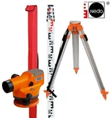 Sprzęt geodezyjny - Nedo Niwelator optyczny X32 Zestaw statyw łata 462325 - miniaturka - grafika 1