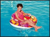 Pływanie - Bestway Fotel Dmuch Wodny 118x117 43186 Cukierk - miniaturka - grafika 1