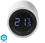 Piloty - Nedis ZBHTR10WT - LED Inteligentne sterowanie grzejnikiem ZigBee 2xAA - miniaturka - grafika 1