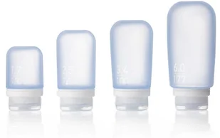 Humangear Podróżna silikonowa butelka na płyny Humangear GoToob+ M - aqua HG3164-E - Butelki dla niemowląt - miniaturka - grafika 3