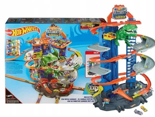 Mattel City. GJL14 Mega garaż T-Rexa + 2 samochodziki - Tory, garaże, parkingi - miniaturka - grafika 20