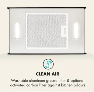 Klarstein Kronleuchter L 60 Czarny (CGCH2-KronleuchterLB) - Okapy kuchenne - miniaturka - grafika 4