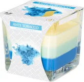 Świece - Bispol Aura Trójkolorowa świeca zapachowa w szkle Anti Tobacco św2 - miniaturka - grafika 1