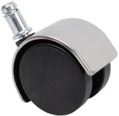 Fotele i krzesła biurowe - GlobalPlayers Kółka plastikowe chromowane (5 szt.), model KCH KGB-CH - miniaturka - grafika 1