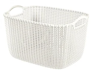 Curver KNIT L Koszyk 40x30x49 cm, 19L, kremowy 226379 - Kosze na bieliznę - miniaturka - grafika 2