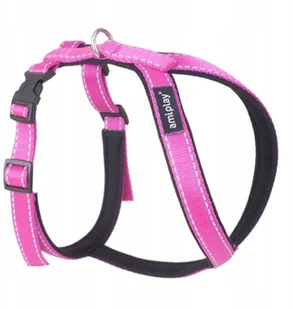 Ami Play Szelki Reflective Grand XXL 69-93cm Różowe - Szelki dla psów - miniaturka - grafika 2