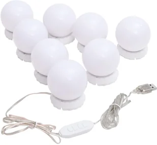 VidaXL Lumarko Lampki na lustro, 8 ciepłych i zimnych białych żarówek LED 335864 VidaXL - Oświetlenie świąteczne - miniaturka - grafika 8