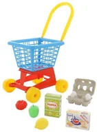 Zabawy w naśladowanie dorosłych - POLESIE Polesie 67890 Wózek "Supermarket&quot Nr1 + zestaw zakupowy Nr2 w siatce - miniaturka - grafika 1