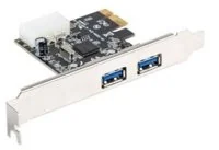 LANBERG Karta Lanberg PCI Express > USB 3.1 Gen1 2-port + śledź low profile PCE-US3-002 - Kontrolery - miniaturka - grafika 3