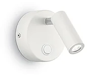 Lampy ścienne - Ideal Lux Lampa Ścienna Page Ap1 Round Bianco 142586 Średnica 9,0 142586 - miniaturka - grafika 1