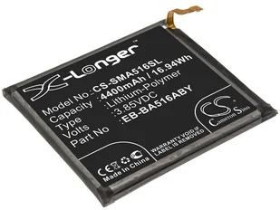 Cameron Sino Samsung Galaxy A51 5G EB-BA516ABY 4400mAh 16.94Wh Li-Polymer 3.85V Cameron Sino) CS-SMA516SL - Akcesoria do kas i terminali - miniaturka - grafika 2