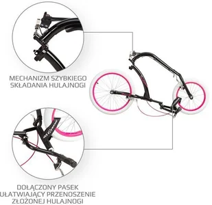 Nils Extreme WH227F PINK 20/16" HULAJNOGA SKŁADANA - Hulajnogi - miniaturka - grafika 4