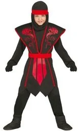 Guirca Guirca, Strój dla dzieci "Ninja Cienia", rozmiar 128/134cm - Stroje karnawałowe - miniaturka - grafika 2
