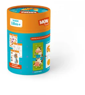 Dodo Toys Puzzle Kolorowe zwierzęta 10x2 el. dwustronne MON200100 MON200100 - Puzzle - miniaturka - grafika 3