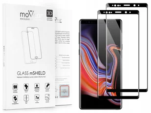 movear 2 szt. Szkło Hartowane 3D na Samsung Galaxy Note 9 N960F na Cały Ekran GLASS mSHIELD 3D S0GN9G3D12ABK2 - Szkła hartowane na telefon - miniaturka - grafika 2