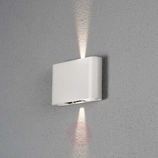 Konstmide Kinkiet zewnętrzny LED Chieri 2-pkt. 18 cm biały - Lampy ogrodowe - miniaturka - grafika 5