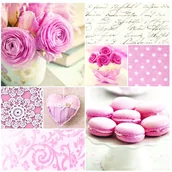 Folia, papier śniadaniowy, serwetki - Nuova R2S R2S Serwetki deserowe 20 szt R2S Napkins makaroniki 414 VIMA - miniaturka - grafika 1