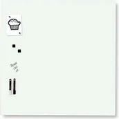 Tablice i flipcharty - NAGA Szklana tablica magnetyczna biała 60x80 cm 10302 10302 - miniaturka - grafika 1