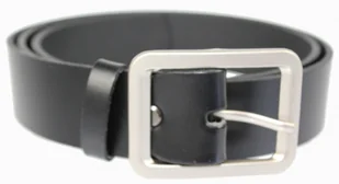 Arucce (PL) Pasek Skórzany Damski Arucce (PL) Skóra Naturalna EXTRA Gładki 40 mm CZARNY - Paski - miniaturka - grafika 3