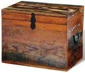 Pudła i pojemniki do przechowywania - vidaXL vidaXL Skrzynia z drewna odzyskanego - miniaturka - grafika 1