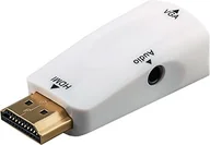 Złącza, przejściówki, adaptery - Goobay 44793 kompaktowych HDMI/VGA Adapter w zestawie audio pozłacany 44793 - miniaturka - grafika 1