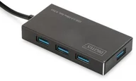 Huby USB - Digitus HUB/Koncentrator 4-portowy USB 3.0 SuperSpeed aktywny HQ aluminium DA-70240-1 - miniaturka - grafika 1