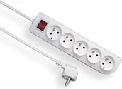 Listwy zasilające - Elgotech Listwa zasilająca Classic zwykła 5 gniazd 5m biały PSN-505W-1,5 PSN-505W-1,5 - miniaturka - grafika 1