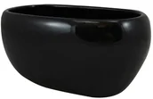 Donice - Osłonka doniczki doniczka wewnętrzna 27 cm czarna - miniaturka - grafika 1