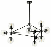 Lampy sufitowe - Step into Design Lampa wisząca ASTRIFERO-10 transparentno czarna 90 cm ST-9047-10 transparent - miniaturka - grafika 1