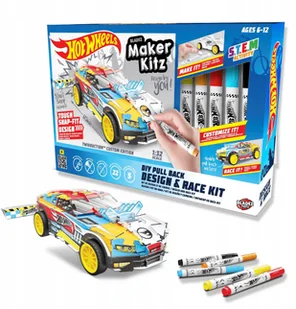 Bladez toyz Bladez, Hot Wheels, kreatywny zestaw autko Maker Kitz - Zabawki kreatywne - miniaturka - grafika 5
