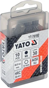 YATO Bity udarowe 8x30 mm spline m8 10 szt YT-78192 - Bity - miniaturka - grafika 3