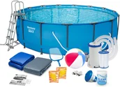 Baseny ogrodowe - Bestway Basen stelażowy 457x122 cm, 17w1, 56438 - miniaturka - grafika 1
