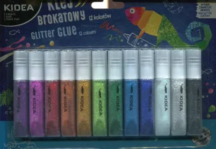 DERFORM Kidea Klej brokatowy 6ml 12 kolorów - Przybory szkolne - miniaturka - grafika 2