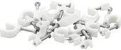 Akcesoria TV-SAT - Uchwyt Na Kabel Przewód Flop 6mm Okrągły Biały 042 - miniaturka - grafika 1