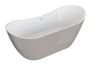 Polimat Wanna wolnostojąca 180x80x73,5 cm/230L akrylowa ,BIAŁA /POPIEL POŁYSK 00403 - Wanny - miniaturka - grafika 2