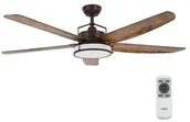 Lampy pozostałe - Lucci air Lucci air 213175 - LED Wentylator sufitowy LOUISVILLE 1xGX53/58W/230V brązowy + pilot - miniaturka - grafika 1