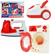 Zabawki AGD - Duży zestaw Agd 3w1 odkurzacz pralka żelazko dla d - miniaturka - grafika 1