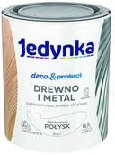 Farby zewnętrzne - Jedynka D&p- farba, satynowa, biała, 0.7l - miniaturka - grafika 1