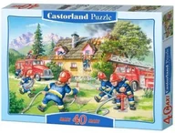 Puzzle - Castorland Puzzle 40 maxi - Gaszenie pożaru CASTOR - miniaturka - grafika 1