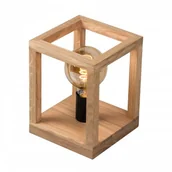 Lampy stojące - SpotLight Kago lampka stołowa 1-punktowa dąb olejowany/czarny 7154174 - miniaturka - grafika 1