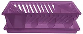 Suszarki do naczyń - Excelsa Stelaż do ociekania exclsa "Tęcza", fioletowym, mały, 44435 - miniaturka - grafika 1